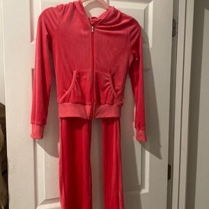 Y2K Pink velour tracksuit size small